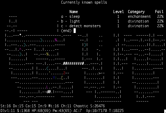nethack shot--not looking too good